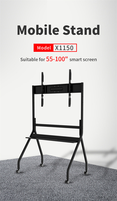 kupować Mini Potable Wheel Trolley Carts Bracket TV Mobilny wózek telewizyjny na kółkach do wyświetlania ekranu LED LCD online manufacture