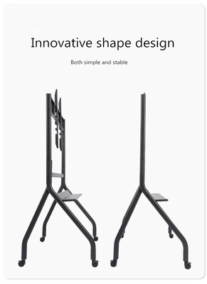 kaufen Manuelle Anpassung TV-Bodenstand 86 Zoll Konferenz-TV-Wagen mit 220 Lbs Kapazität online manufacture
