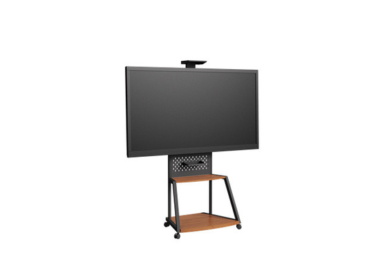 購入 200lbs TV フロアスタンド PADカート ローリングテレビカート 展覧会のためのスタンド 傾斜機能なし online manufacture