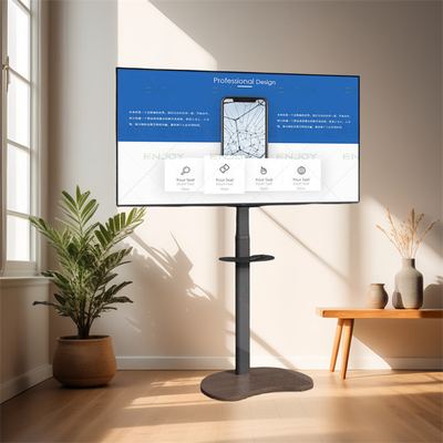 Beli OEM ODM Mobile Lantai TV Stand TV Cart On Casters Dan Roda Untuk 43 Untuk 65 Inci LCD LED Screen online manufacture