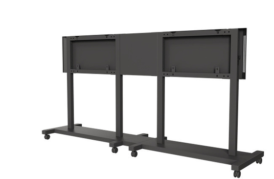 Dual TV Trolley Rolling TV Stand 65 Inch 86 Inch TV Op Wielen Stand 260kgs